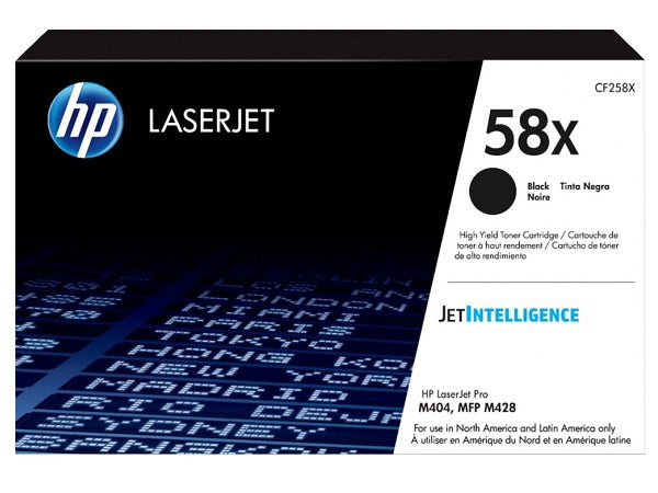 HP CF258X (58X) High-Yield Black Toner Cartridge