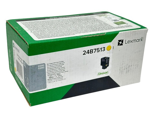 Lexmark 24B7513 Yellow Standard Yield Toner Cartridge