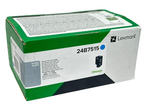 Lexmark 24B7515 Cyan Toner Cartridge