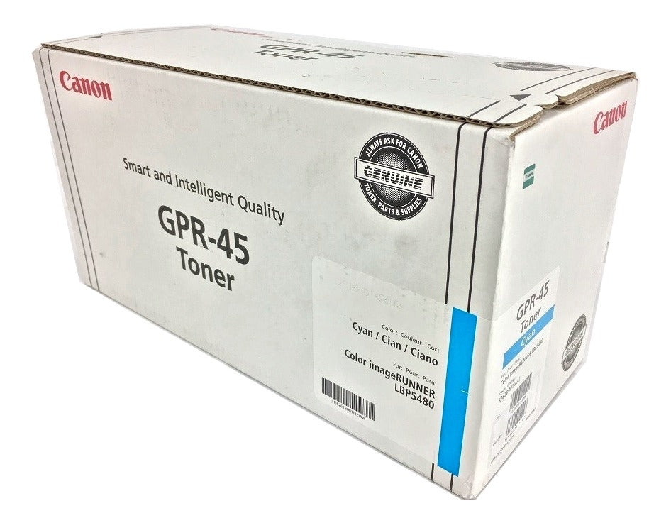 Canon 6262B001AA (GPR-45) Cyan Toner Cartridge