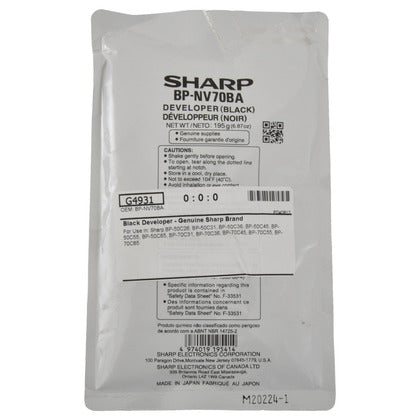 Sharp BP-50C26 Black Developer (Genuine)