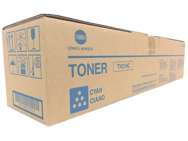 Konica Minolta A0D7431 (TN314C) Cyan Toner Cartridge