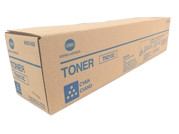 Konica Minolta A0D7432 (TN213C) Cyan Toner Cartridge