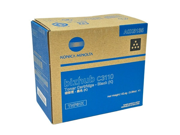 Konica Minolta A0X5135 (TNP51K) Black Toner Cartridge