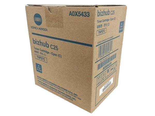 Konica Minolta A0X5433 (TNP27C) Cyan Toner Cartridge