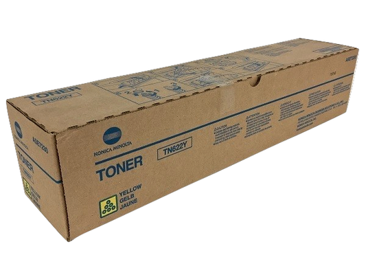 Konica Minolta TN-622Y (A5E7230) Yellow Toner Cartridge