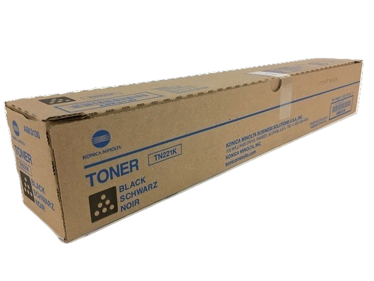 Konica Minolta TN-221K (A8K3130) Black Toner Cartridge