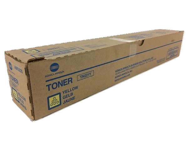 Konica Minolta TN-221Y (A8K3230) Yellow Toner Cartridge