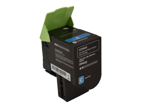 Lexmark C231HC0 Cyan High Yield Toner Cartridge