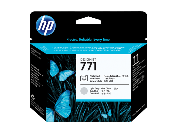 HP CE020A (771) Photo Black, Light Gray Printheads