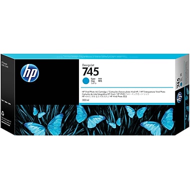 HP 745 (F9K03A) Cyan 300ml Ink Cartridge