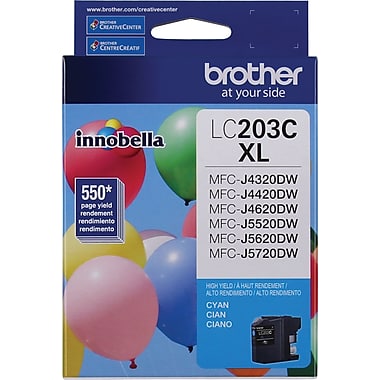 Genuine Brother LC-203CS (LC203CS) Hi Yield Cyan Ink Cartridge