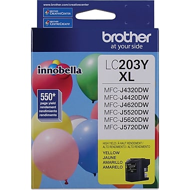 Genuine Brother LC-203YS (LC203YS) Hi Yield Yellow Ink Cartridge