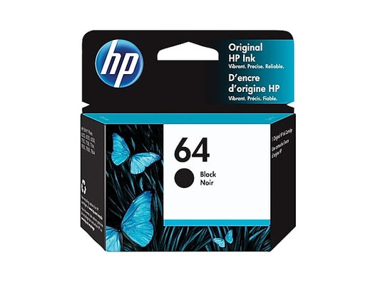 Genuine HP N9J90AN (64) Black Ink Cartridge