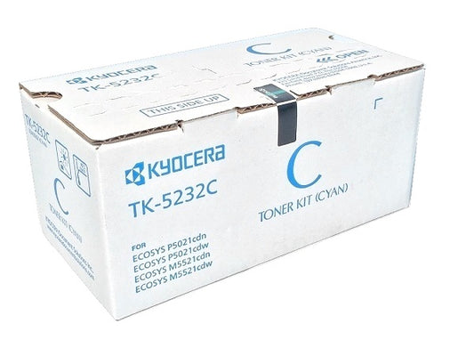 Kyocera TK-5232C (1T02R9CUS0) Cyan Toner Cartridge