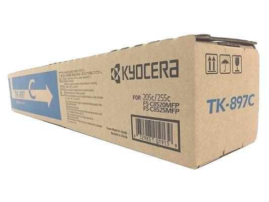 Kyocera TK-897C (TK897C) Cyan Toner Cartridge