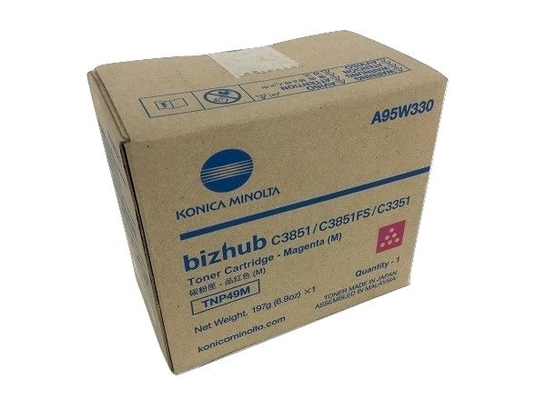 Konica Minolta TNP-49M (A95W330) Magenta Toner Cartridge