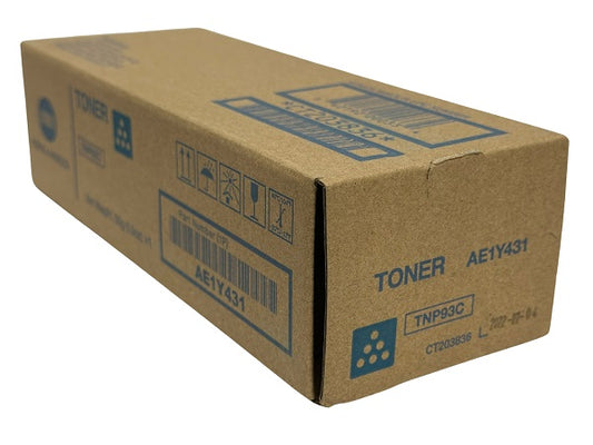 Konica Minolta TNP93C (AE1Y431) Cyan Toner Cartridge